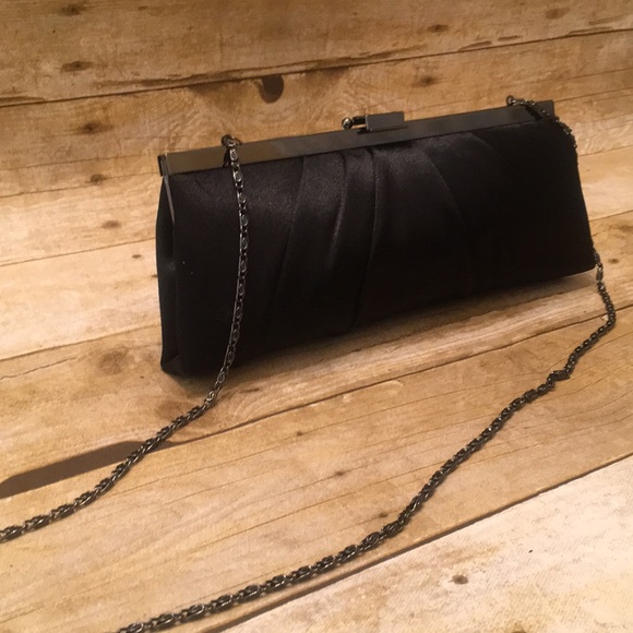 Black Satin Clutch - Picture 5 of 5